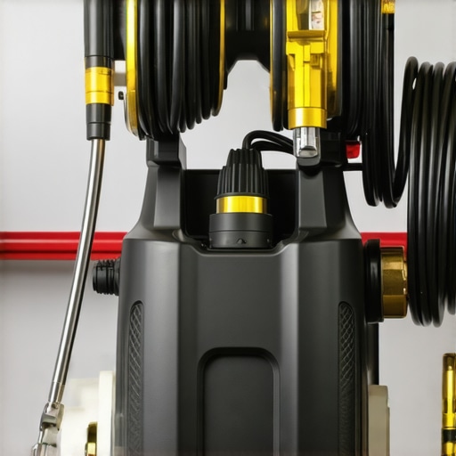 A clean and well-maintained power washer ready for use, emphasizing care and upkeep.